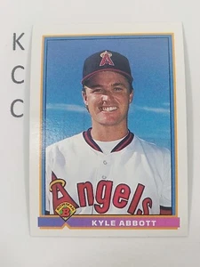 1991 Bowman Baseball #187 Kyle Abbott California Angels - Picture 1 of 2