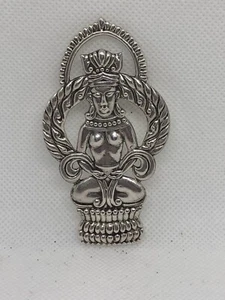 Vintage GERARDO LOPEZ ~ TAXCO STERLINGSILBER BROSCHE/ANSTECKNADEL mexikanische thailändische Göttin - Bild 1 von 17