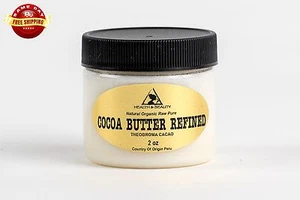 COCOA / CACAO BUTTER ULTRA REFINED ORGANIC NATURAL RAW GRADE A PRIME 2 OZ - Picture 1 of 12