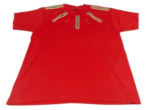 Vintage T-Shirt XL Einzelnaht Weihnachten Feiertag Feier rot gold geprägt - Bild 1 von 11