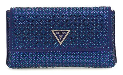 GUESS Zalina Mini Pouch Abendtasche Clutch Tasche Sapphire blau türkis Neu - Bild 1 von 3