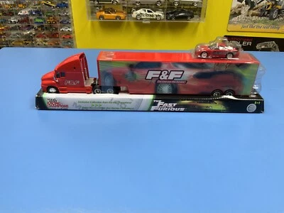 Racing Champions Fast & Furious Kenworth Transporter 1993 年马自达 RX-7 二手 无盒 — 第 1/4 张图片