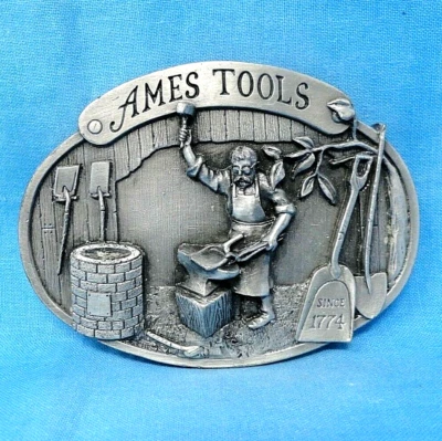 Ames Tools Promo Cinturón Hebilla Herrero Desde 1774 # LE De Colección Años 80 Siskiyou .MMR151 Foto 1 de 4