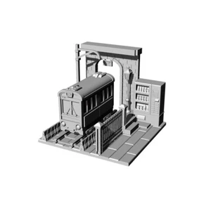 RHMG156 Miniatur Ornament für Schreibtisch Ornament Bahnhof Diorama - Bild 1 von 3