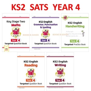 KS2 Year 4 Maths English Complete Targeted Question Books with Answer Ages 8-9 - Picture 1 of 12