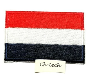 Embroidered Dutch Flag Iron/sew Badge Netherlands Holland Football 7 X 4.3cm - Picture 1 of 2