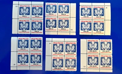 US Stamps O127,O128,O129,O130,O132, O133  M NH OG VF - Image 1 of 4
