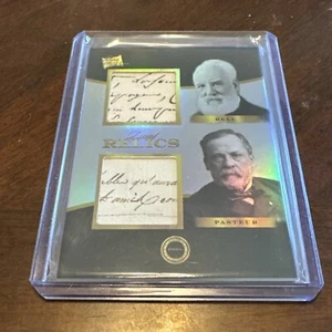 Tarjeta reliquia doble Bell & Pasteur del pasado 1800 2024 piezas del pasado #173 - Imagen 1 de 2