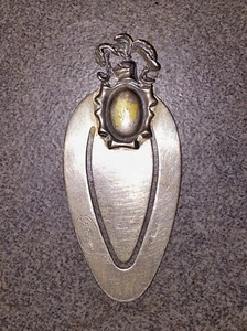 Fermacarte, segnalibro, fermasoldi argento 800 Giovanni Raspini - Foto 1 di 5