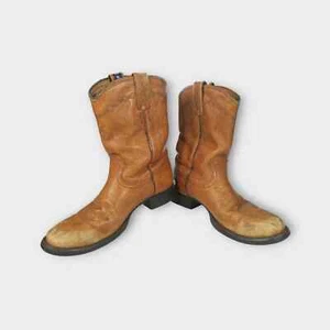 Men's Soft Leather Justin Boots Tan L4608 Size 7B - Picture 1 of 11