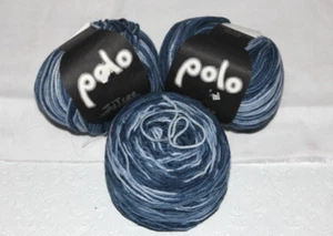 Filato polo blu 3 sfere di filato misto limone colore 420 - Foto 1 di 3