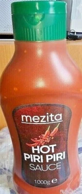 MEZITA TURKISH HOT PIRI PIRI SAUCE 1000g@ 1 Litre. - Image 1 of 4