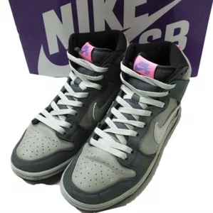 NIKE SB 22SS Dunk High Pro Medium Grey DJ9800-001 US8(26cm) Grey/White/Pink - Picture 1 of 8