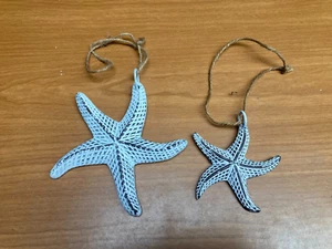 Estrella de Mar Cerámica Colgante x 2 - Medida 13cm y 9cm Diámetro - Imagen 1 de 5