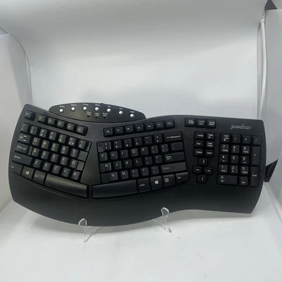 PERIXX Periboard-512 USB Wired Full-Size Ergonomic Natural Split Keyboard Black - Image 1 of 3