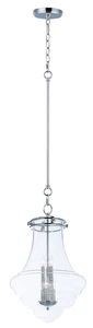 Maxim Lighting 25189CLPN Retro Pendant Polished Nickel - Picture 1 of 2