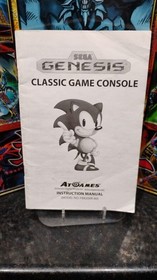 SEGA GENESIS Classic AT Games Console 2012 Instruction Manual Model# FB8200R-80