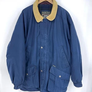 Abrigo de granero Pacific Trail London Fog azul marino para hombre tareas de campo forrado de franela 2X - Imagen 1 de 10