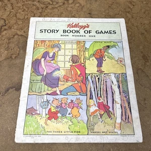 Two Vintage 1931 KELLOGG’S Story Book Of Games #1 - Imagen 1 de 17