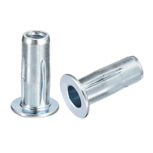 5 Stück M8 Multi-Grip Einnietmuttern vorgeblocht Schaft Flachkopf Gewindeeinsatz Muttern - Bild 1 von 5