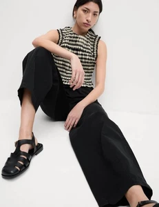 Marks & Spencer Womens Black Loose Fit Trousers - M&S - Picture 1 of 12
