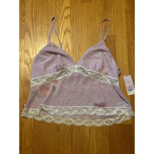 Top cami con ribete floral lila Wild Fable correas ajustables XL - Imagen 1 de 5