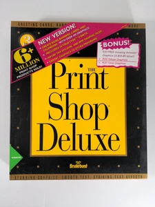 The Print Shop Deluxe Broderbund IBM Windows 3.1 - Imagen 1 de 9