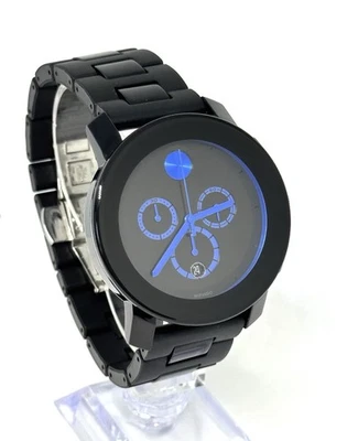 Reloj Movado BOLD Cronógrafo Hombre Acero Azul 44mm Cerámica 3600101 Foto 1 de 4