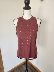 Brooks Run Happy Maroon Tank Top Shirt - Picture 1 of 5