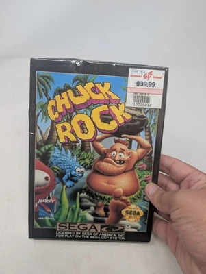Chuck Rock (Sega CD) Brand New Sealed Cardboard Rare Video Game - Image 1 of 4