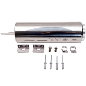 Coolant Overflow Recovery Oil Tank Polished 3" x 9" Puke Can 32 oZ for Buick GMC - Picture 1 of 11