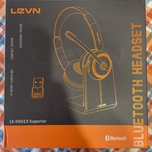 LEVN Wireless Headset with Mic for Work, Bluetooth 5.3 Headset with AI Noise - Photo 1 sur 5