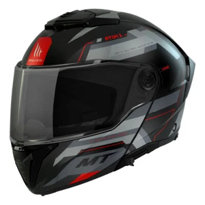 Casco Modular MT Helmets Atom 2 SV Bast D5 Negro Gris Mate - Imagen 1 de 6