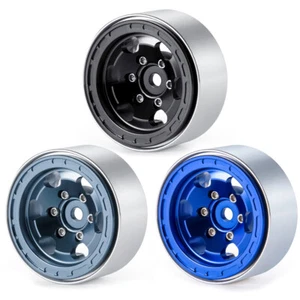 Llantas de buje de rueda Beadlock de aleación de 1,0 pulgadas para coche de radiocontrol axial 1/24 SCX24 1/18 TRX4M - Imagen 1 de 36