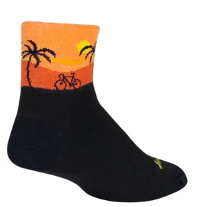 Socks - SockGuy - Bliss Black S/M 3" Classic Cycling/Running NEW - Picture 1 of 5