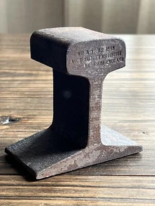 J.D. True Railroad Rail Road Train Track Bookend White Pass Yukon Route 1898 - Picture 1 of 5