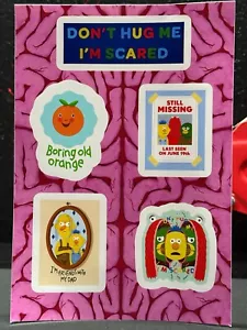 Official Don’t Hug Me I’m Scared DHMIS 6x8” Sticker Sheet of 5 - Picture 1 of 1
