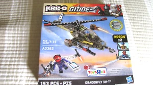 KRE-O, G.I. Joe, Dragonfly XH-1, Bausatz #A3363, Toysrus Exclusive, 153 Teile, Neu in OVP - Bild 1 von 4