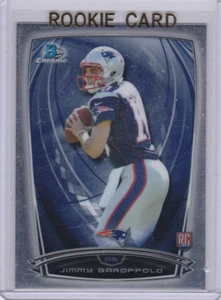 TARJETA DE NOVATO JIMMY GAROPPOLO 2014 Fútbol Bowman Cromo RC Patriots 49ers $$ LO ÚLTIMO - Imagen 1 de 2