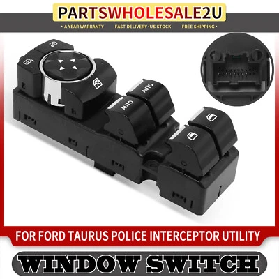 Interruptor de ventana eléctrica delantero izquierdo para Ford Explorer Police Interceptor Sedán Taurus Foto 1 de 4