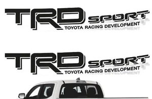 NEGRO - TRD SPORT Vinilo Calcomanía Vinilo Vinilo Pegatinas Letras Tacoma Tundra 1995-2013 - Imagen 1 de 3