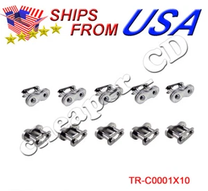 Lot of 10 420 Chain Master Link ATV Quad Dirt Bike 50cc 70cc 90cc 110cc 125cc - Foto 1 di 1
