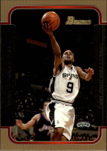 2003-04 Bowman Gold San Antonio Spurs Basketball Card #75 Tony Parker