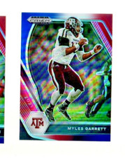 2021 Panini Prizm Draft Picks RED WHITE BLUE HOLO MYLES GARRETT AGGIES