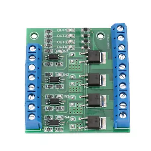 Mosfet Board PWM 4 Kanal Mosfet Modul PLC Verstärkerplatine 3-20V Bis 3.7-27V - Bild 1 von 7