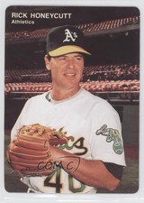 1991 Mother's Cookies Oakland Athletics Rick Honeycutt #13