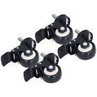 4Pcs Stem Casters Heavy Duty Industrial Wheels With Brakes For Shelf Machinery☯