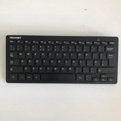 USED: NO USB TECKNET 2.4G Wireless Keyboard, Mini Silent Keyboard RRP £23 - Image 1 of 4