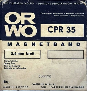 300 Meter ORWO 2,4mm Magnetband/Magnetpiste für 16mm-Filmbespurung Acetat Spule - Bild 1 von 3
