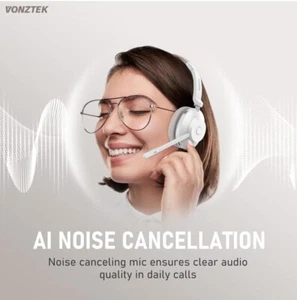 Vonztek Bt882-d kabelloses Headset mit Mikrofon Geräuschunterdrückung - Bild 1 von 9